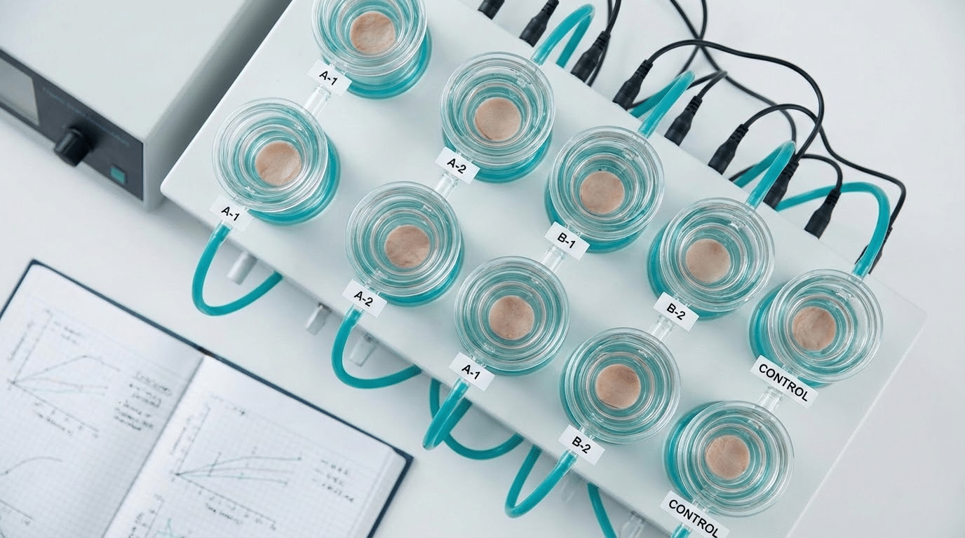 Statistical design showing donor and replicate requirements for robust IVPT studies