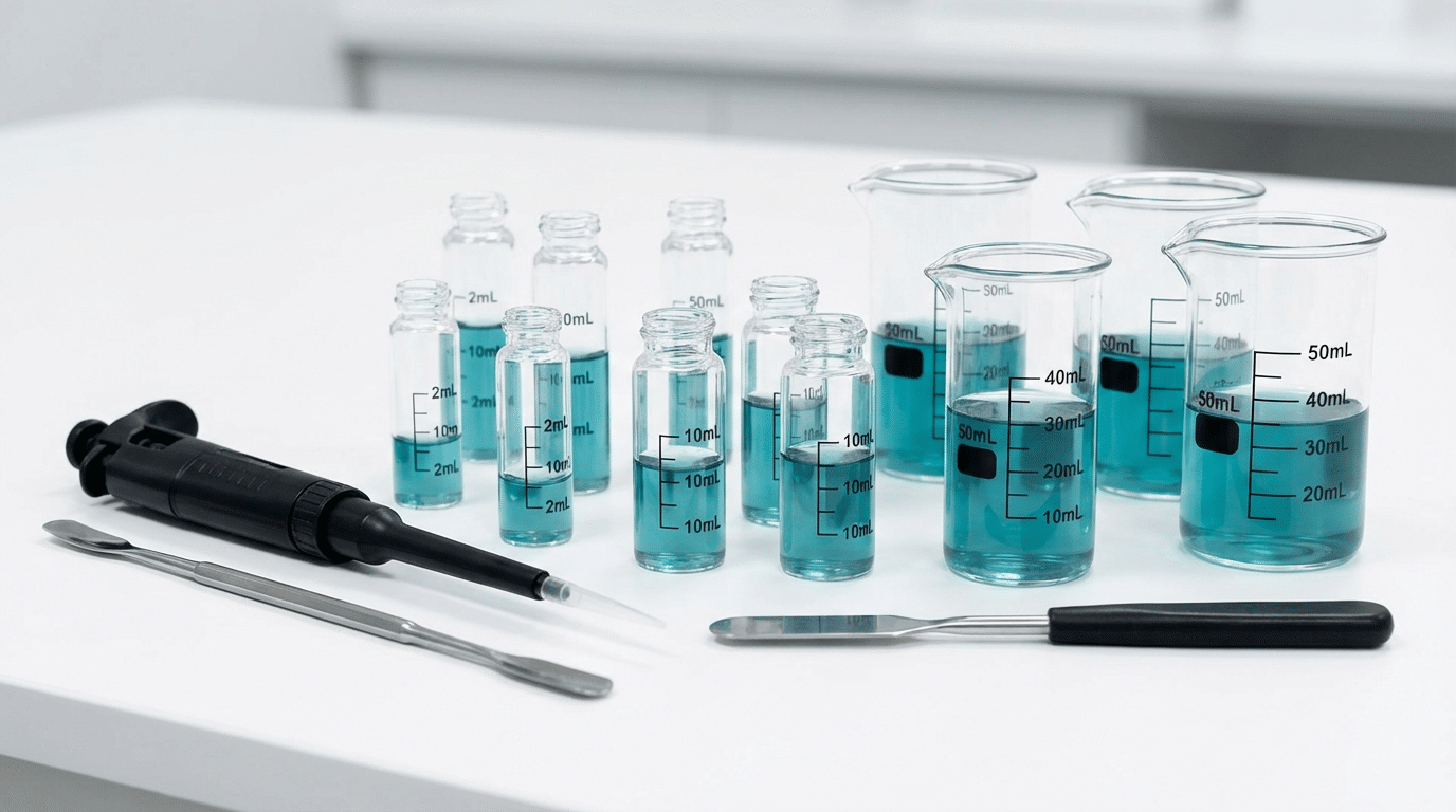 Sample quantity requirements for different viscosity testing methods and geometries